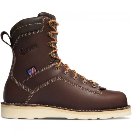 Danner Men's Boots Quarry USA Brown Wedge - Click Image to Close