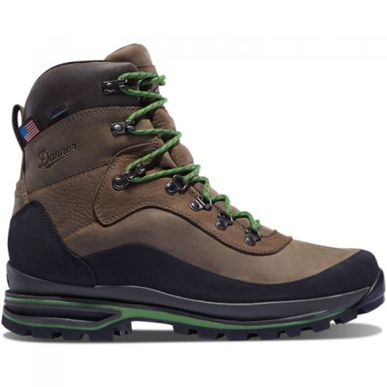 Danner Men's Boots Crag Rat USA Brown/Green - Click Image to Close